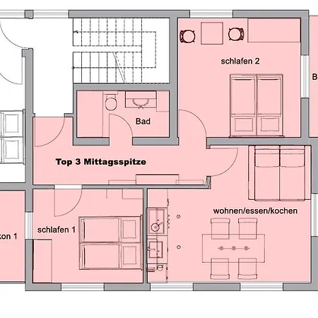 公寓 Appartementhaus Zimmermann